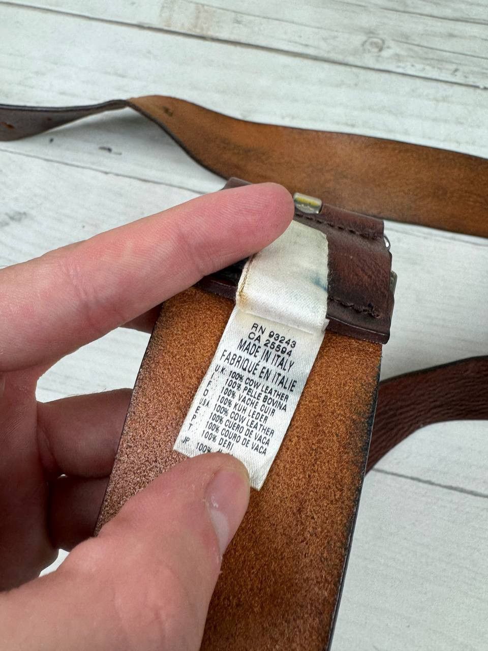 Diesel Vintage Diesel Leather Belt Brown Size ONE SIZE - 4 Thumbnail