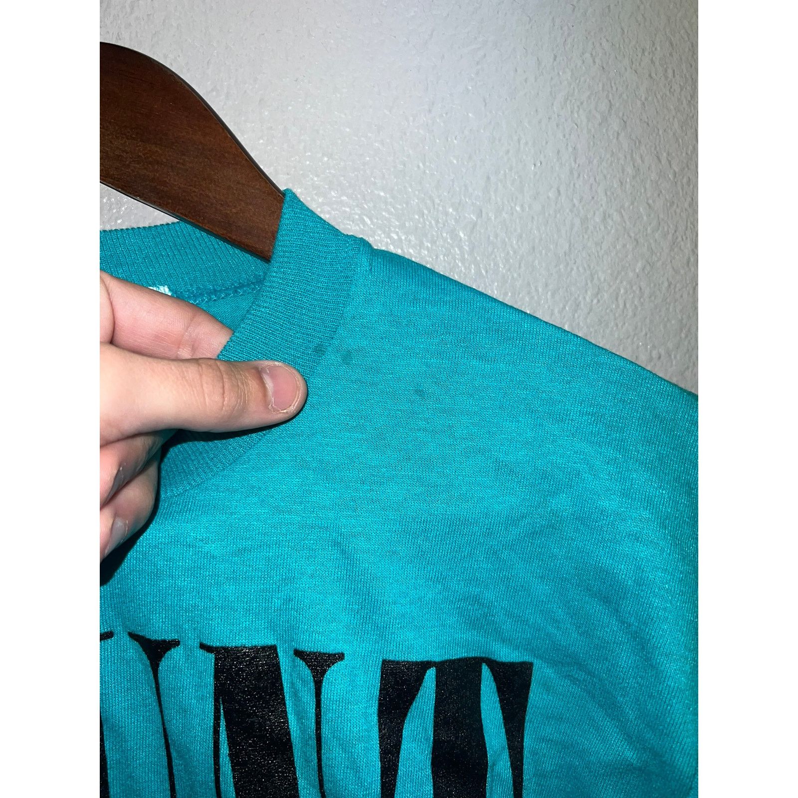 Jerzees Vintage Mouth Rushmore Shirt South Dakota Teal Tee 80s M Size US M / EU 48-50 / 2 - 5 Thumbnail