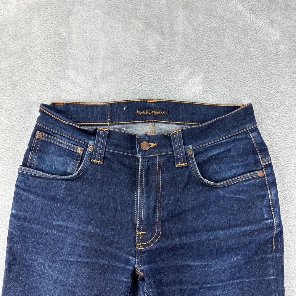 Nudie Jeans Nudie Jeans Co Dark Blue Denim thin Finn Dry Tight Pants Me Size US 32 / EU 48 - 5 Thumbnail