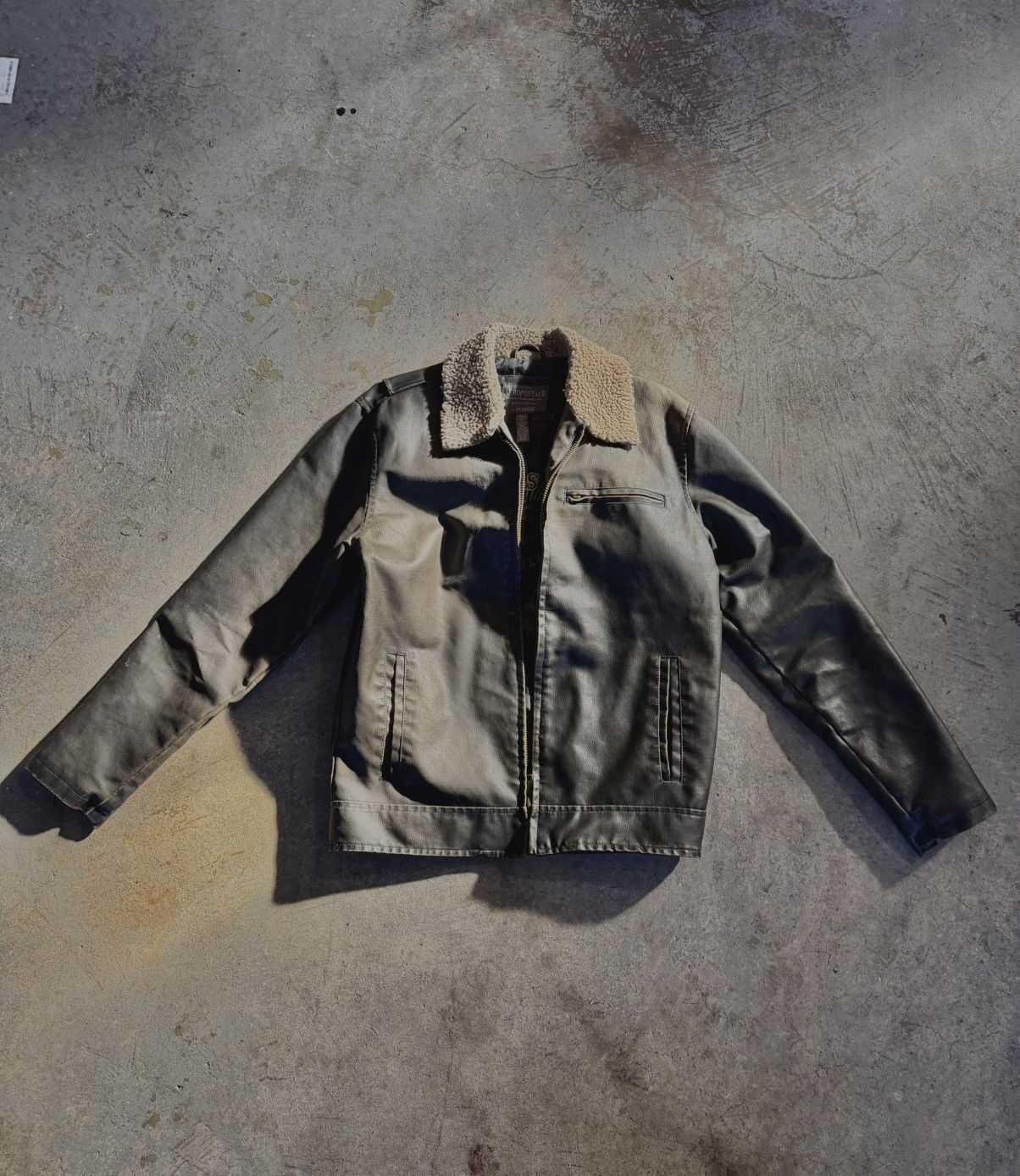 Aeropostale Aeropostale Leather Bomber Jacket Size US M / EU 48-50 / 2 - 4 Thumbnail