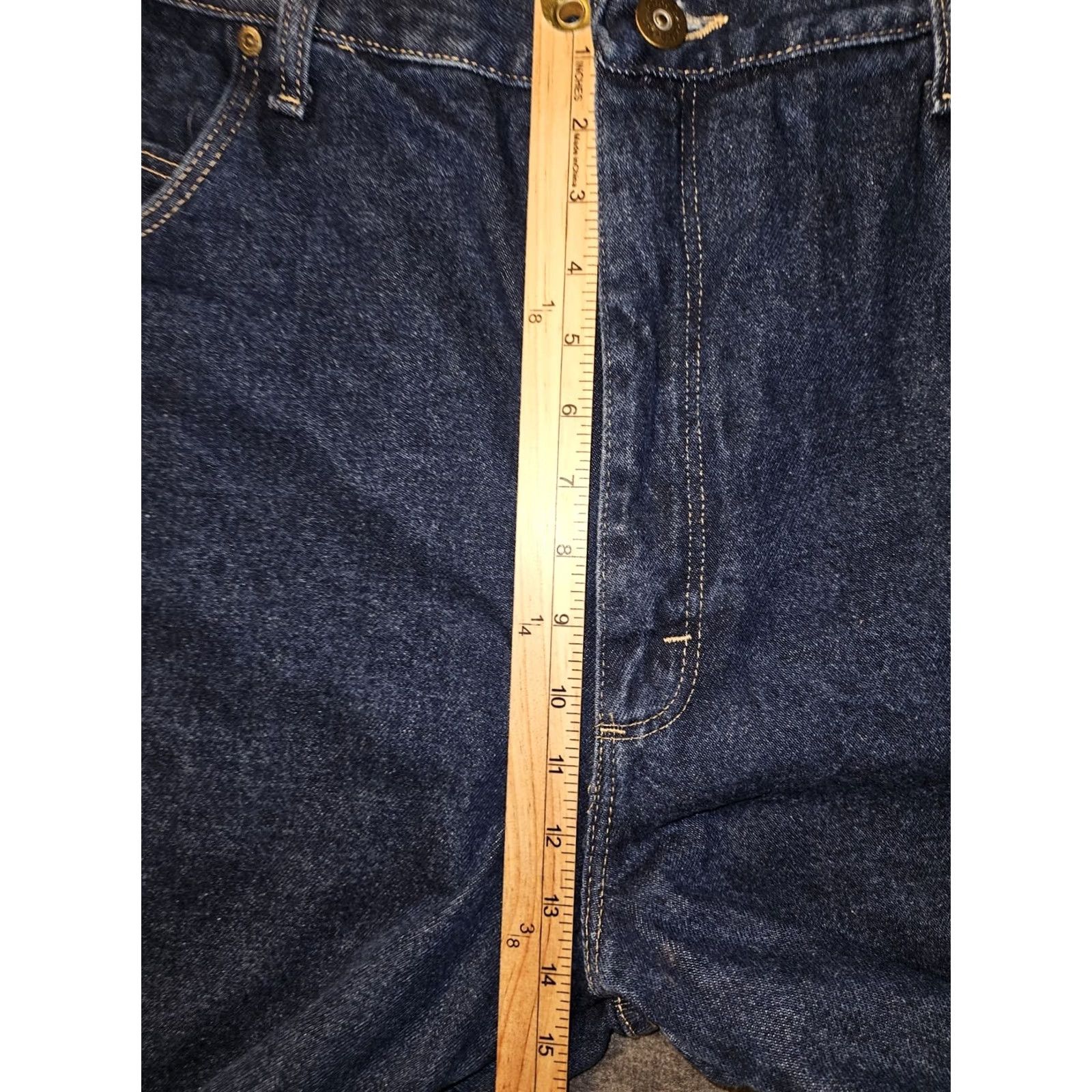Vintage VINTAGE Cabela's Roughneck Flannel Lined Jeans Men 42x32 NWT Blue Outdoors Nature Jeans Mens Blue 12 in Rise Pockets Zipper Button Denim" Size US 42 / EU 58 - 4 Thumbnail