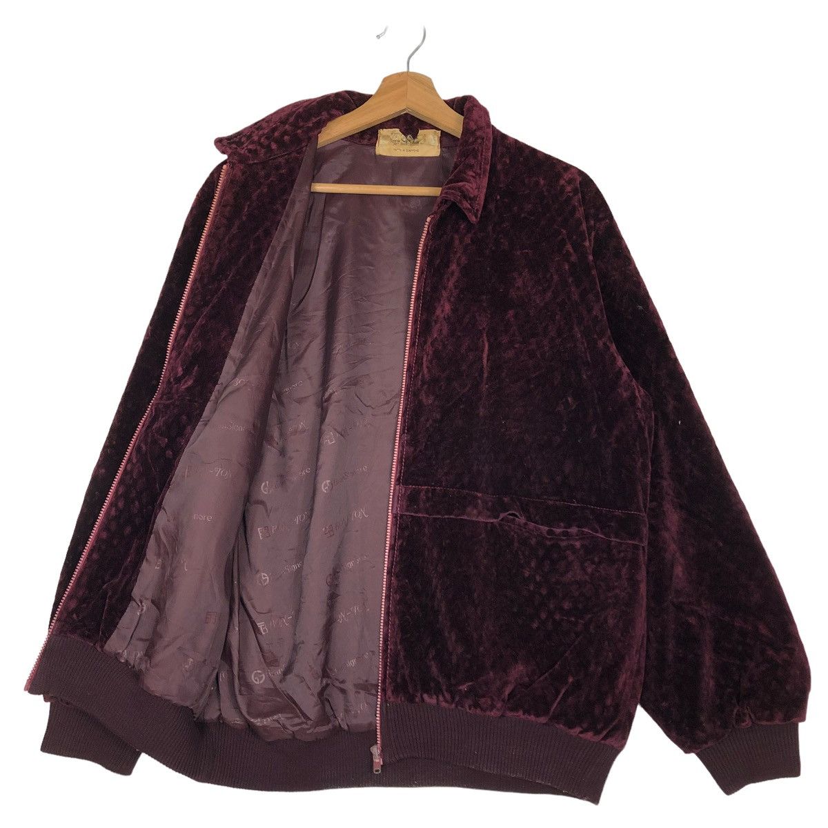 Japanese Brand 🔥90’s Vintage Velvet Bomber Jacket Granstonere japan Size US M / EU 48-50 / 2 - 9 Thumbnail