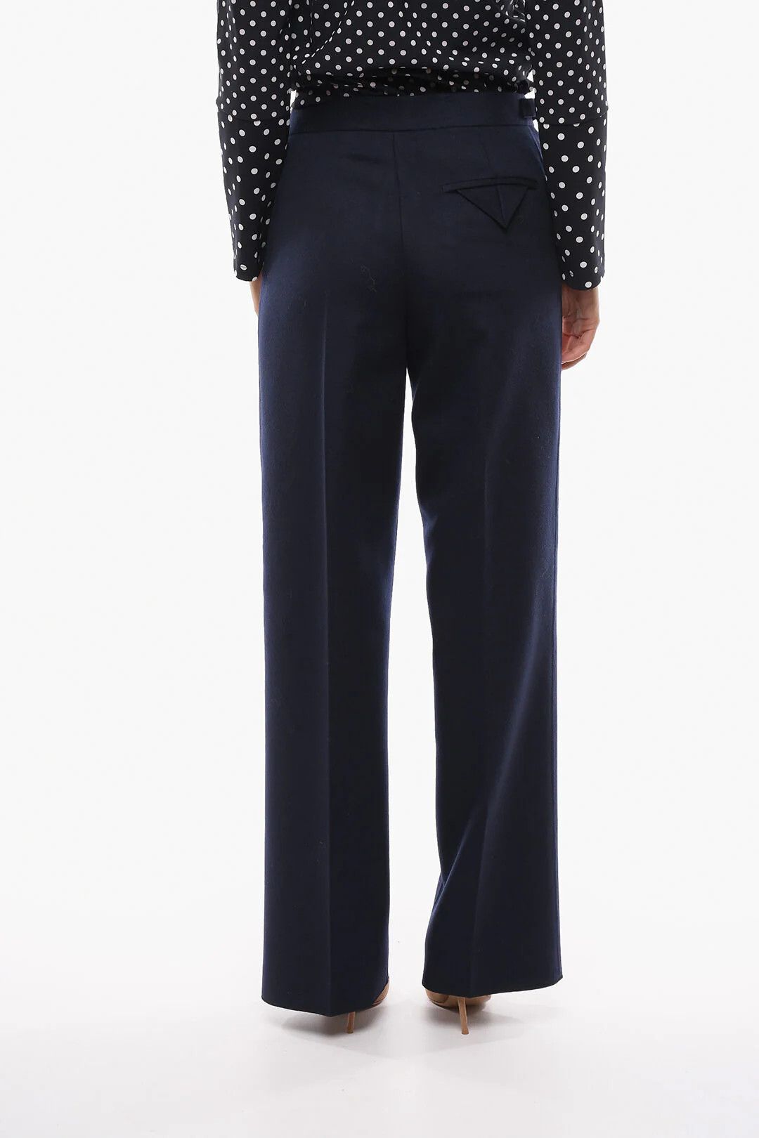 Bottega Veneta og1mm0426 Regular-Fit Wool Pant in Blue Size 26" / US 2 / IT 38 - 2 Thumbnail