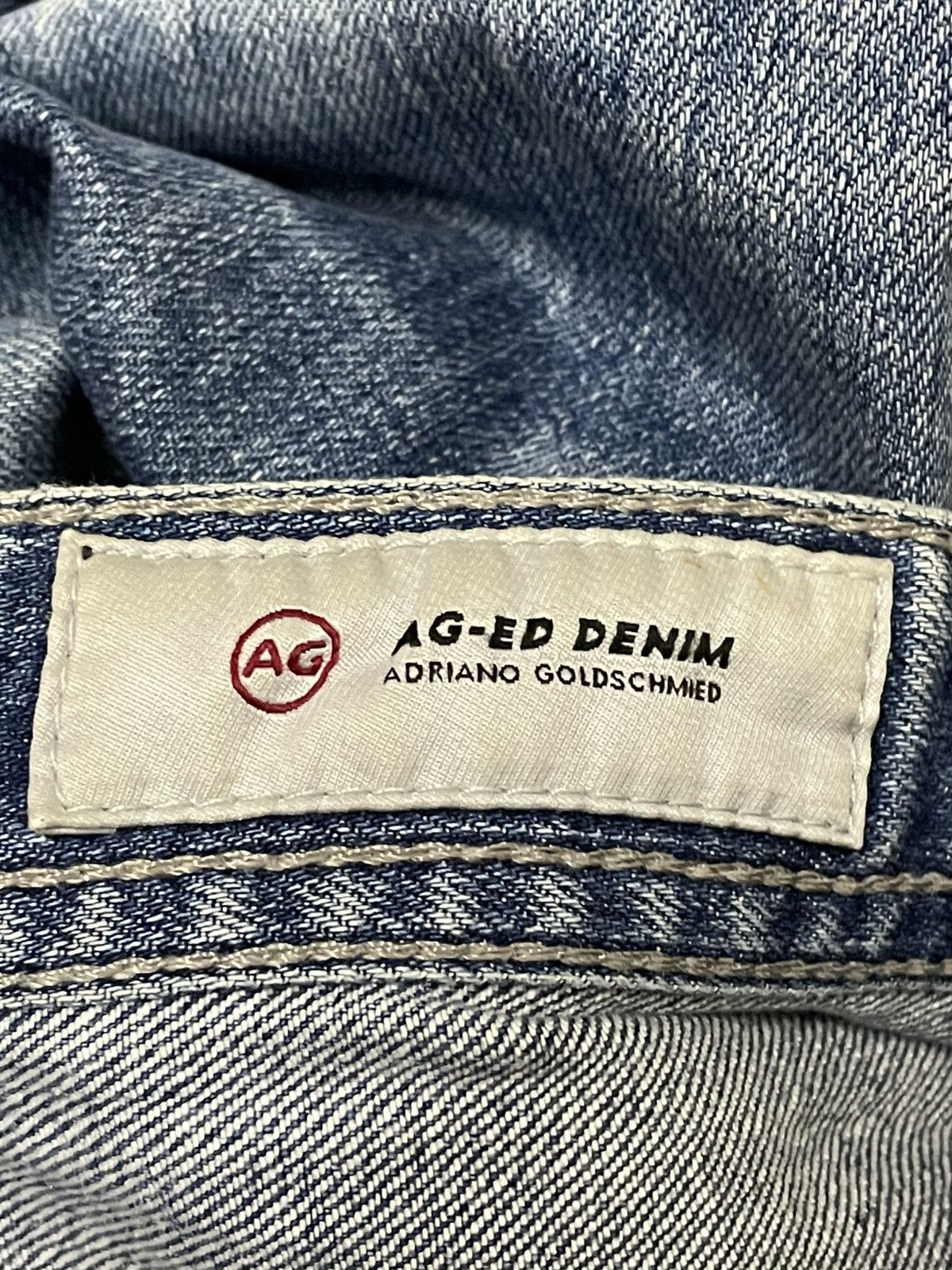 Japanese Brand VINTAGE ADRIANO GOLDSCMED RIPPED DIRTY GRUNGE SKINNY DENIM Size US 31 - 18 Thumbnail