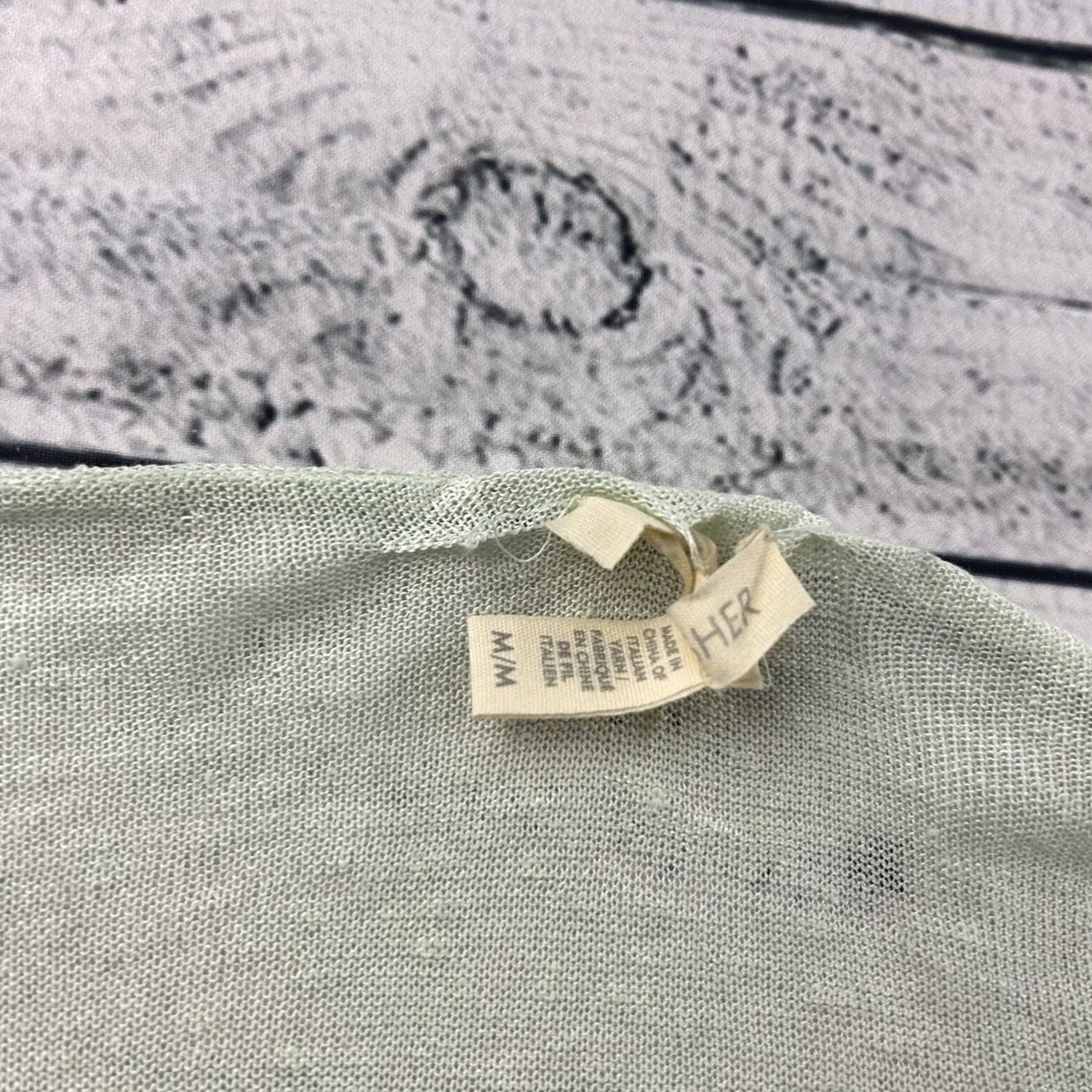 Eileen Fisher Eileen Fisher Blouse Shirt Women's M 3/4 Sleeve Organic Italian Linen Mint Green Size M / US 6-8 / IT 42-44 - 2 Thumbnail
