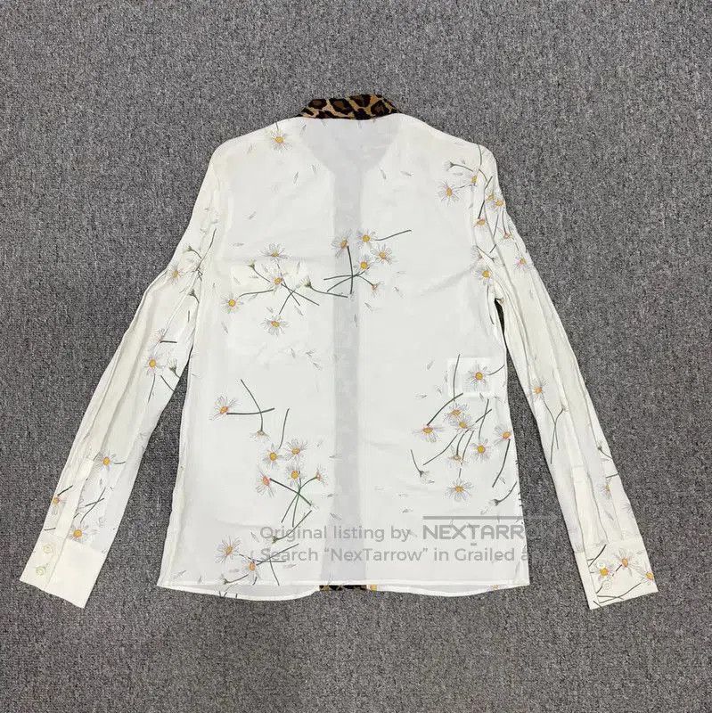 Other Miu Miu White Cotton Floral Shirt . Size XS / US 0-2 / IT 36-38 - 2 Thumbnail