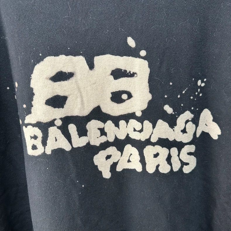 Balenciaga Balenciaga FW22 Logo Print Hoodie Size US S / EU 44-46 / 1 - 3 Thumbnail
