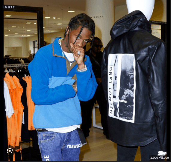Helmut Lang × Travis Scott Travis Scott X Helmut Lang Leather Jacket Hooded Size US L / EU 52-54 / 3 - 7 Thumbnail