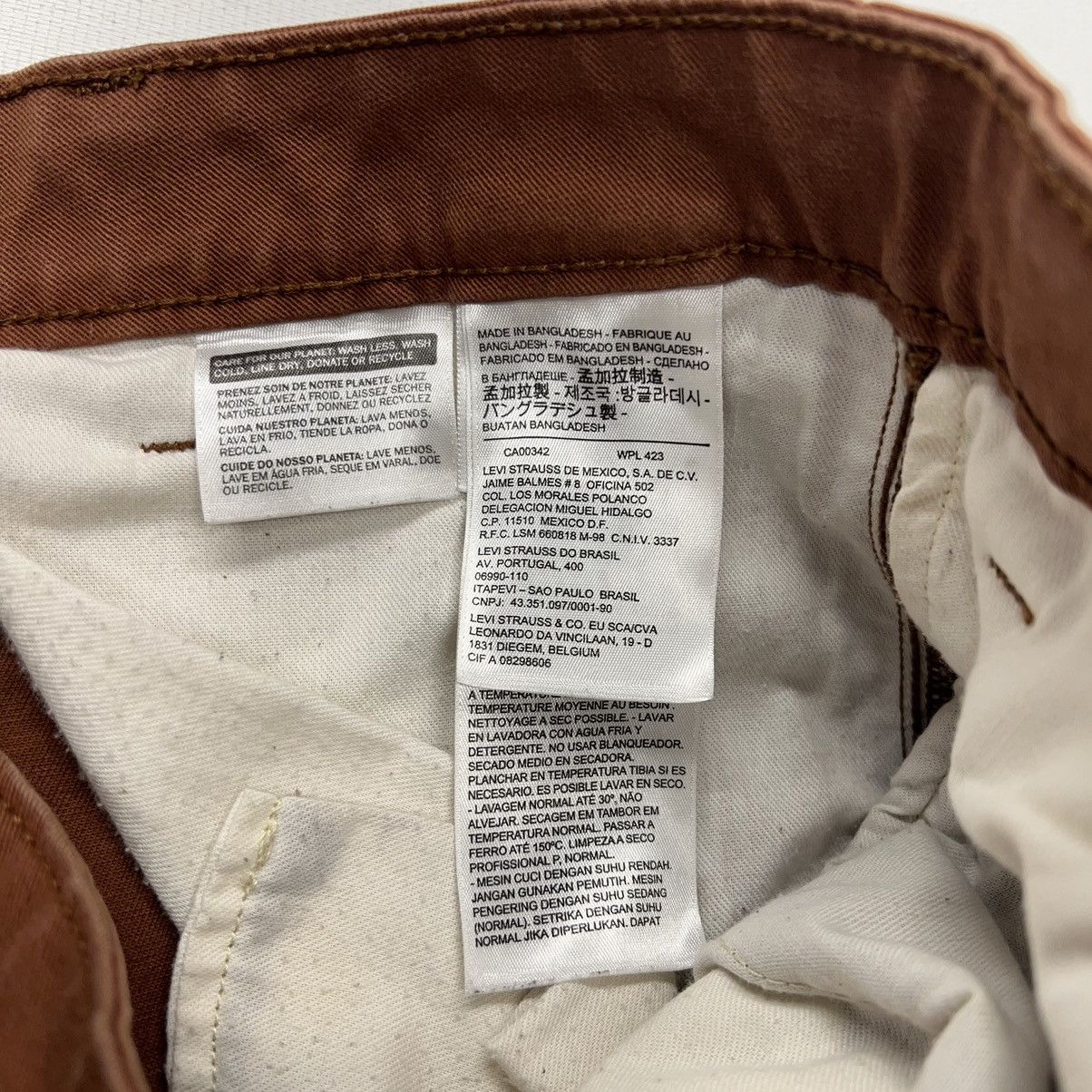 Levi's Levis Cargo Pants Brown Slim Taper Pocket Workwear Utility Size US 29 - 8 Thumbnail