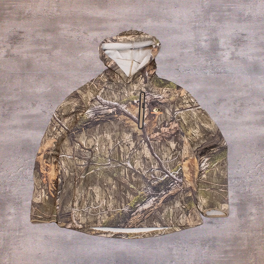 Mossy Oaks Y2K Style Mossy Oak Camo Zipper Pocket Oversize Hoodie Size US XXL / EU 58 / 5 - 1 Thumbnail