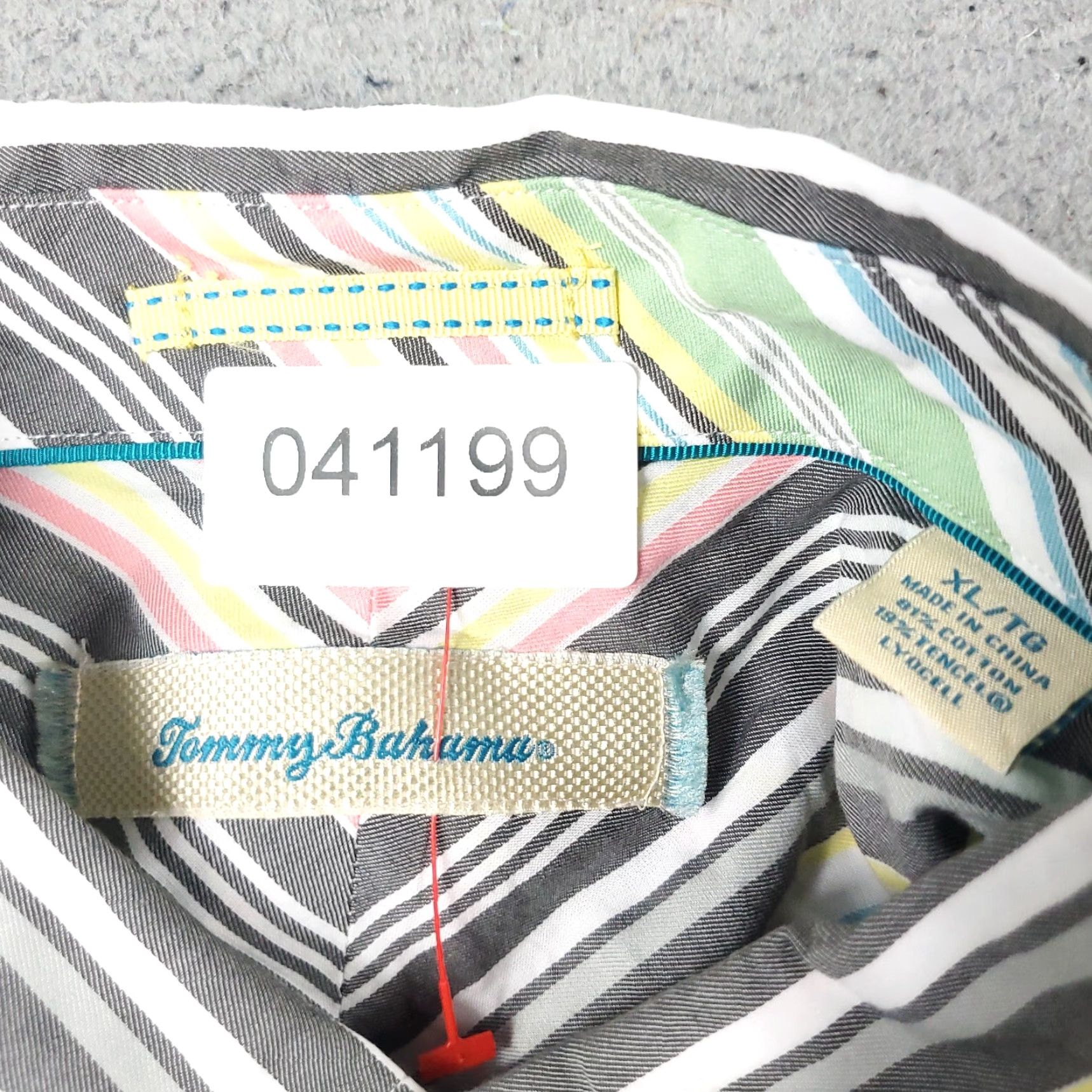 Tommy Bahama Tommy Bahama Shirt Mens XL Blue Green Gray Striped Button Up Long Sleeve Shirt Size US XL / EU 56 / 4 - 6 Thumbnail