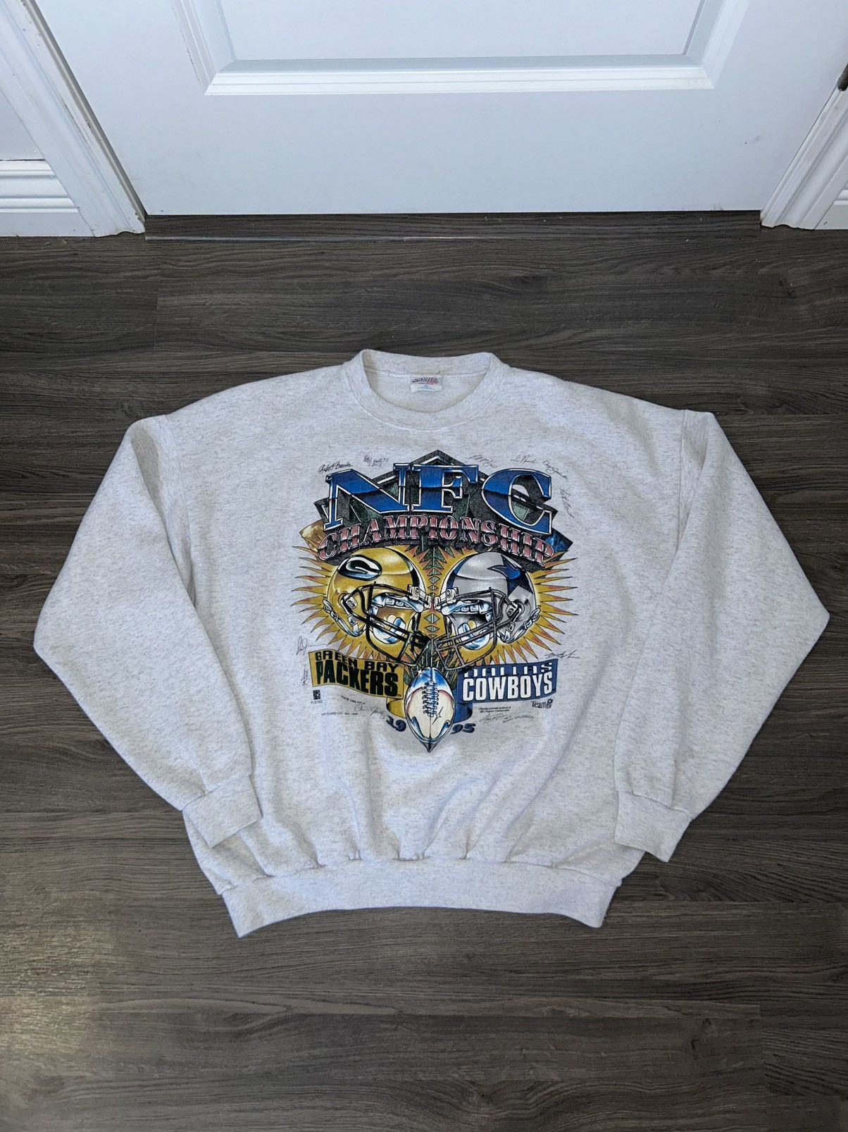 NFL × Vintage Vintage 1995 Superbowl Graphic Crewneck Sweatshirt Size US XL / EU 56 / 4 - 1 Thumbnail