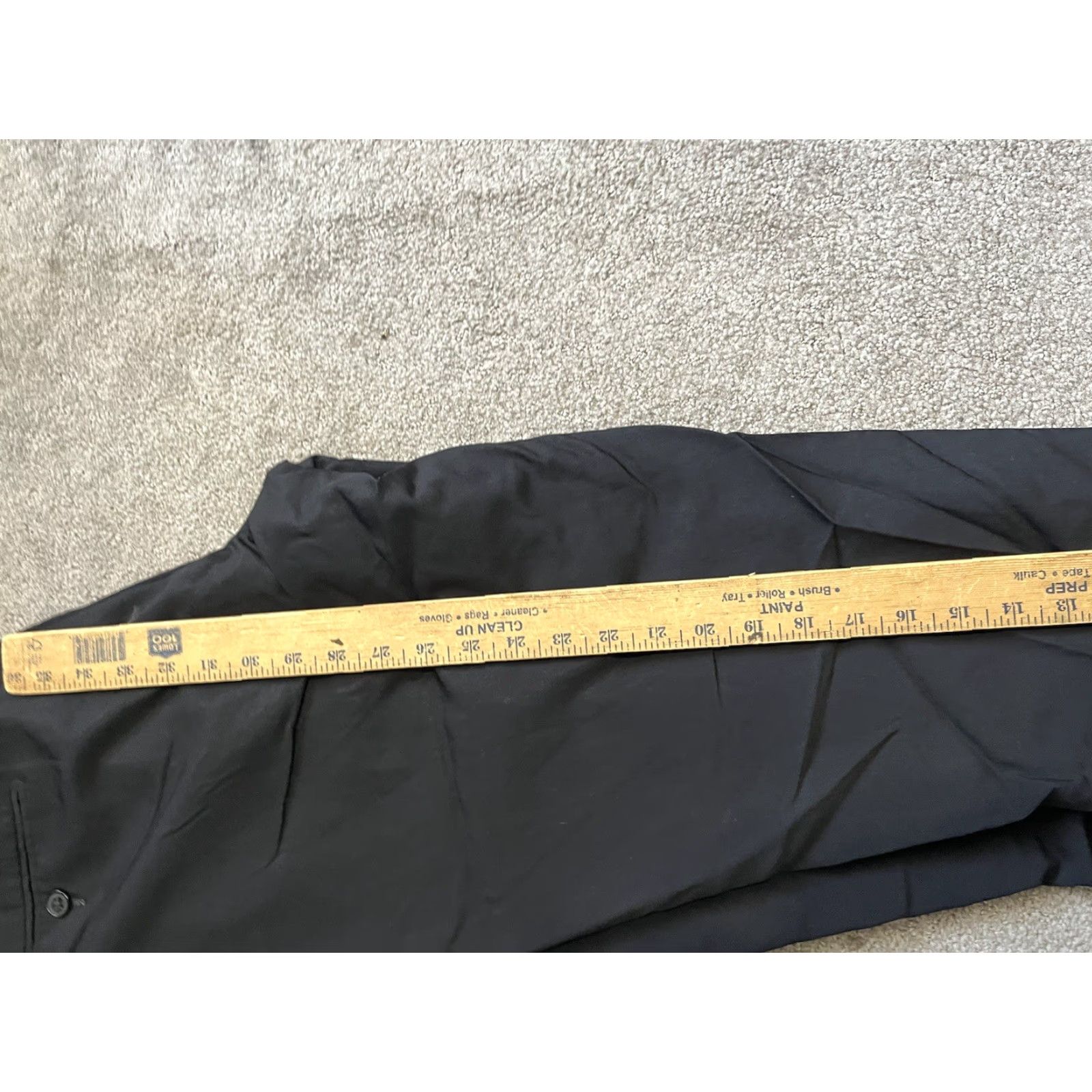 Saks Fifth Avenue Saks Fifth Avenue Slim Fit Wool Black Trousers Pants 36x30 Flat Front Old Money Men Dress Pants Slim Front Black Wool 36 Regular Mens Size US 36 / EU 52 - 6 Thumbnail