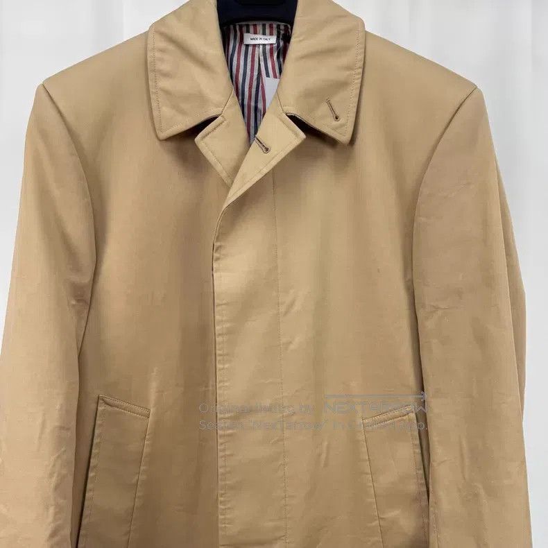 Song For The Mute SONG FOR THE MUTE Khaki striped trench coat Size US XS / EU 42 / 0 - 3 Thumbnail