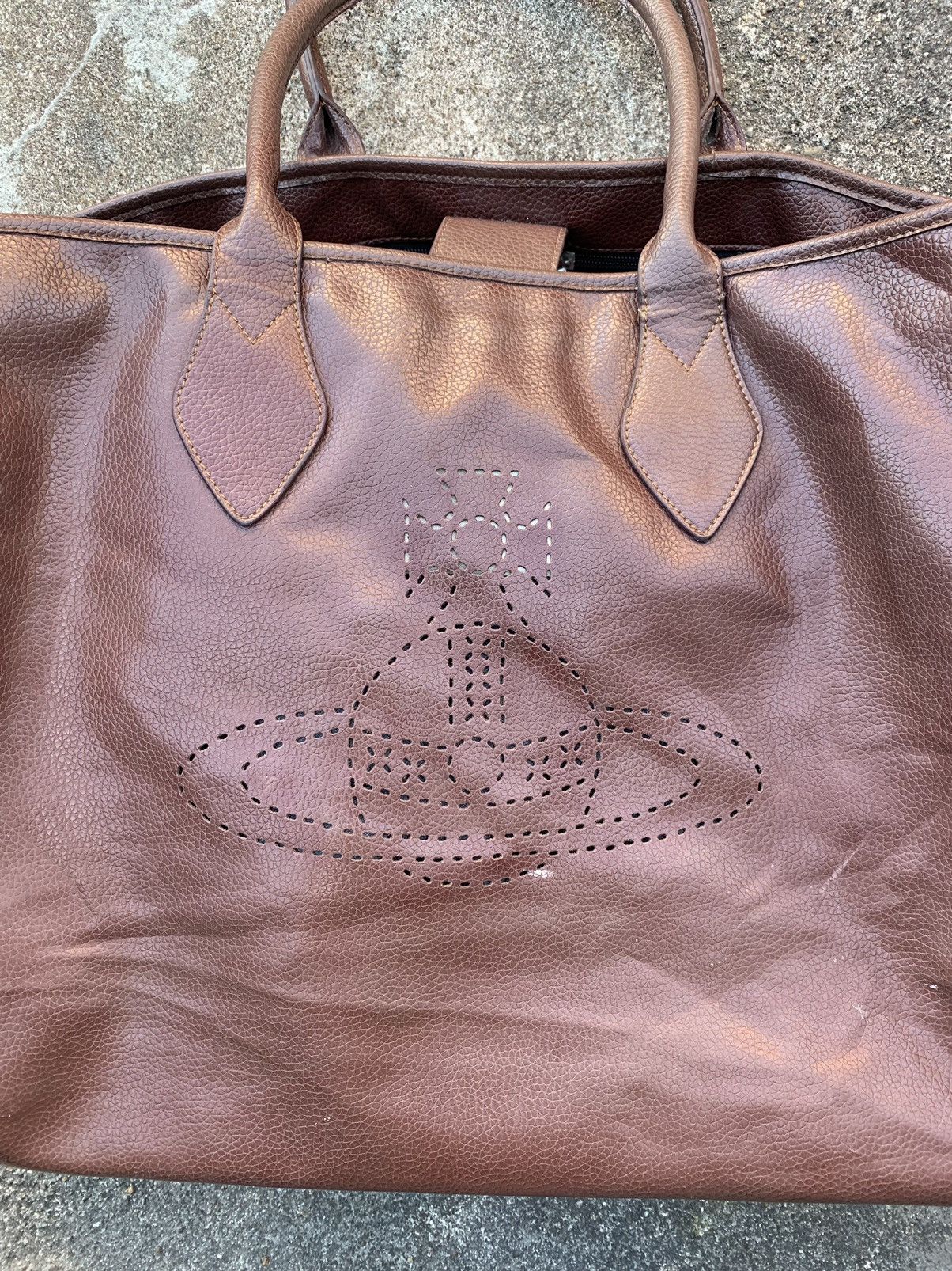 Vivienne Westwood Vivienne Westwood Brown Hobo Shoulder Bag Signature Size 30 - 3 Thumbnail