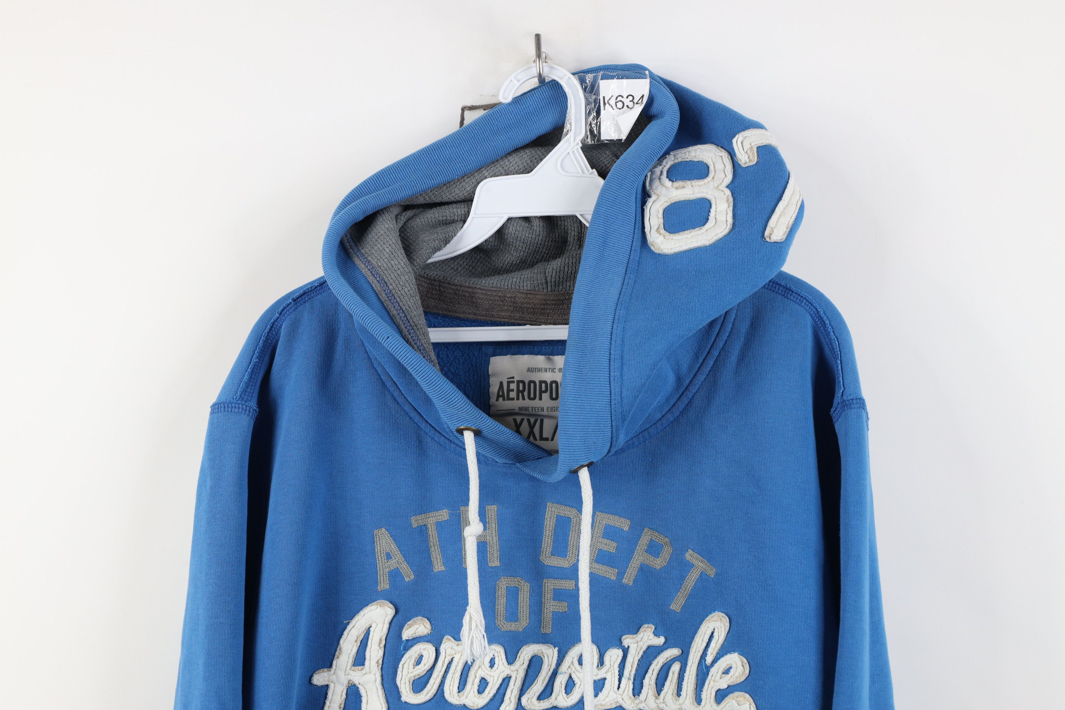 Aeropostale Vintage 90s Y2K Aeropostale Heavyweight Hoodie Sweatshirt Size US XXL / EU 58 / 5 - 2 Thumbnail