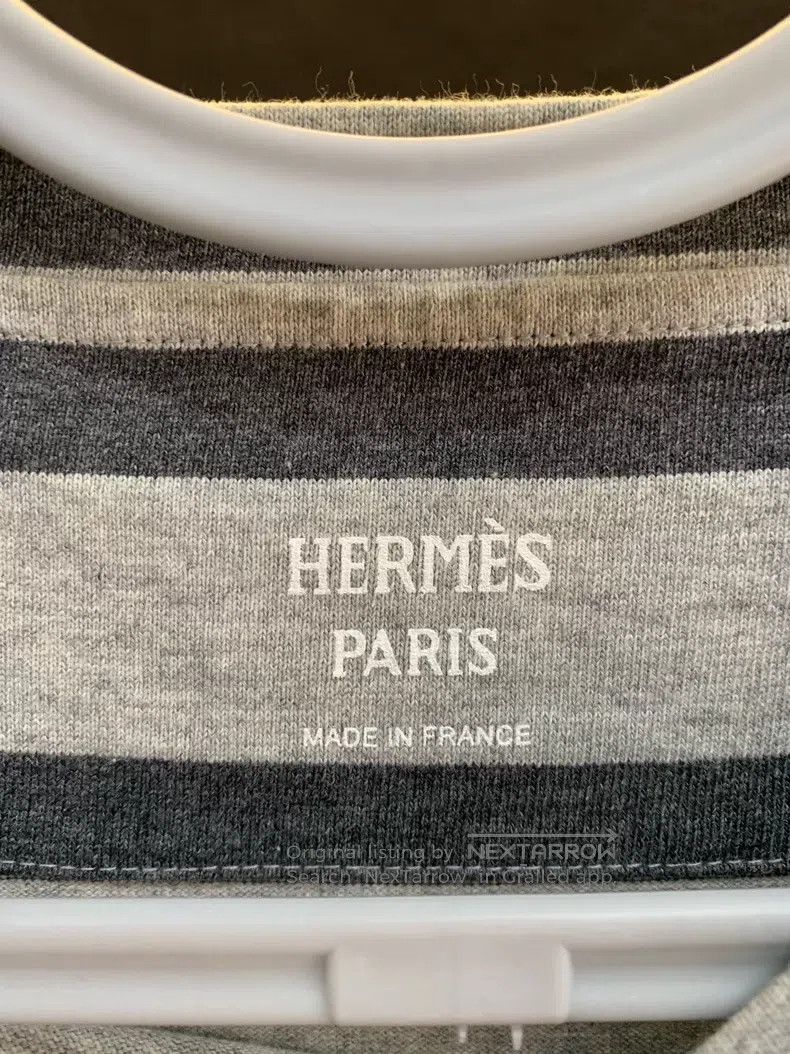 Hermes Hermes Black and gray striped mid-sleeve T-shirt Size XXS / US 00 / IT 34 - 3 Thumbnail