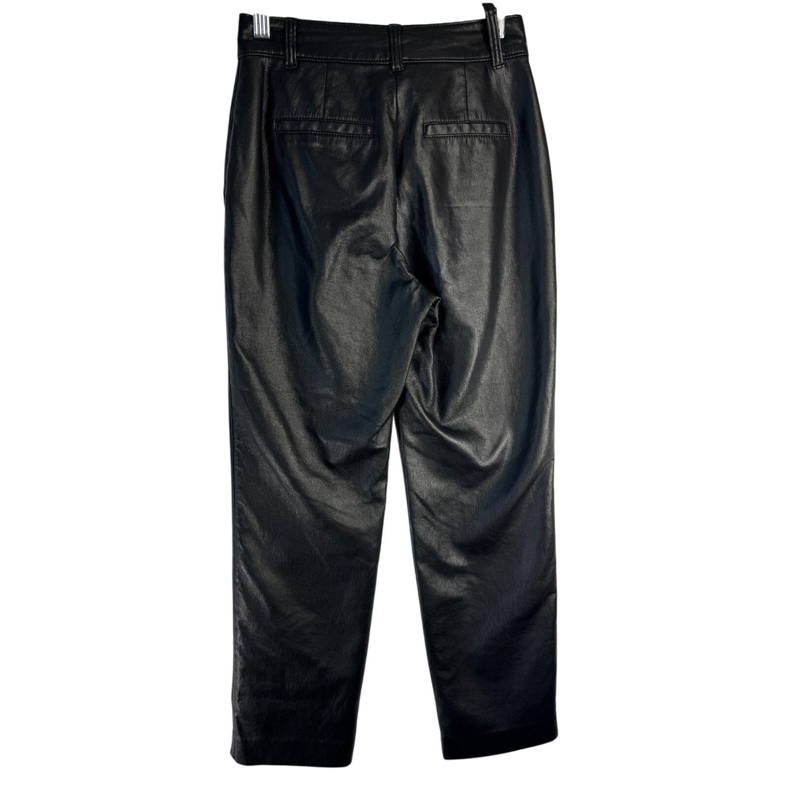Aritzia Babaton Aritzia Command Pant Mid Rise Vegan Leather Black 00 Size 24" / US 00 / IT 34 - 3 Thumbnail
