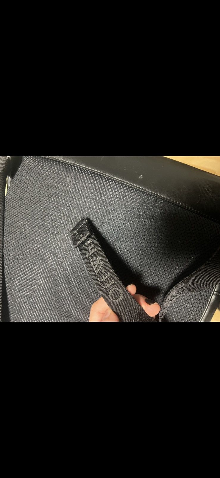 Off-White Off-White Varsity Patch Leather Backpack Size 40 - 5 Thumbnail