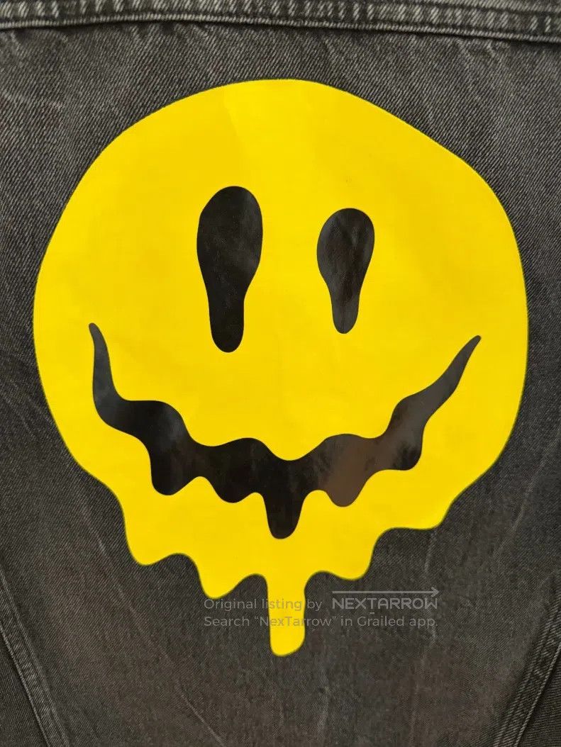 Balenciaga Balenciaga Dissolved smiley denim jacket Size US M / EU 48-50 / 2 - 2 Thumbnail
