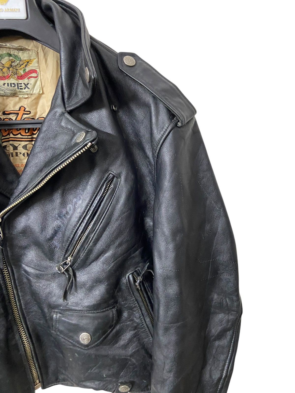 Avirex Avirex Black Leather Jacket Size US L / EU 52-54 / 3 - 5 Thumbnail