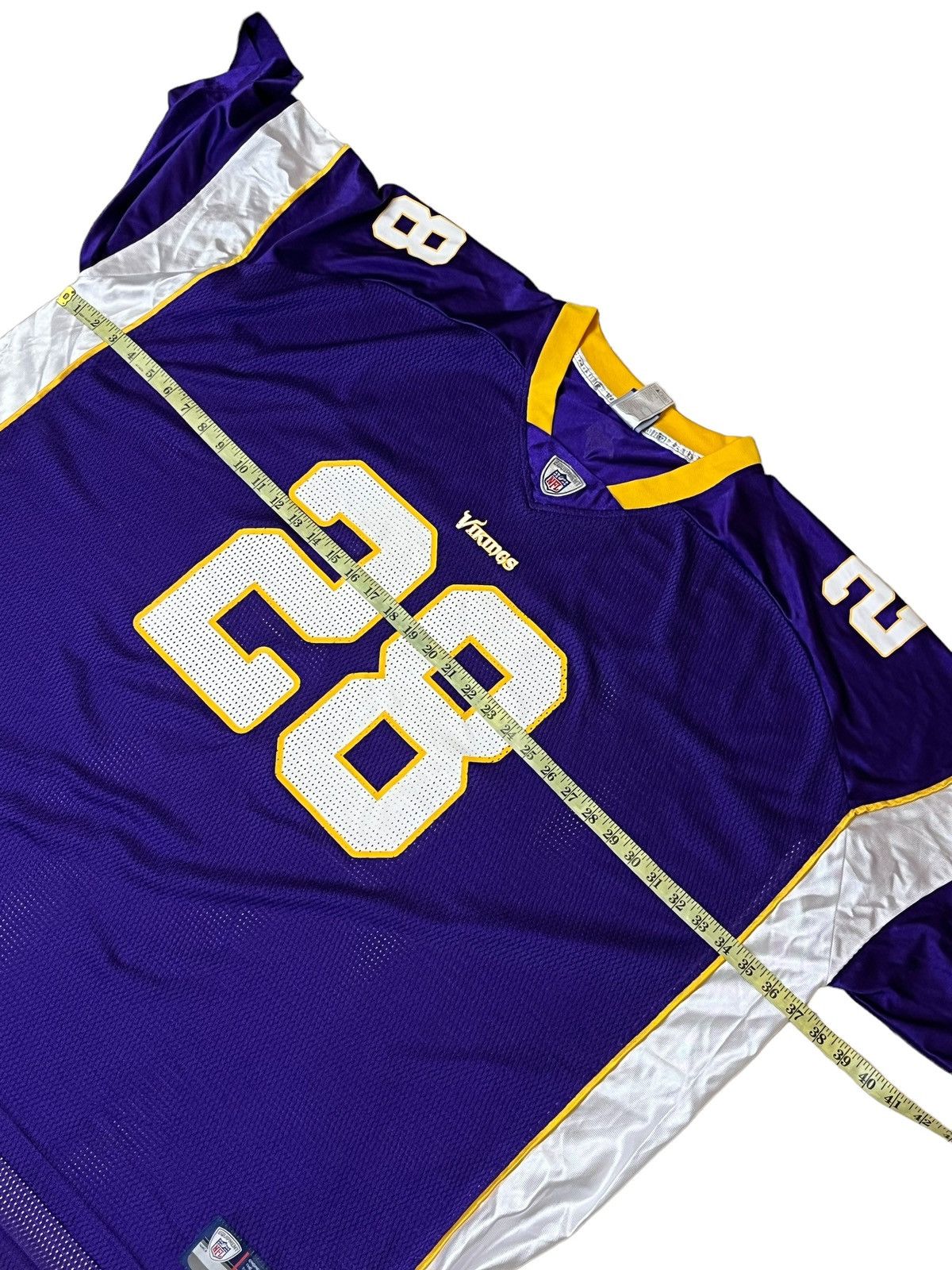 NFL NICE🔥VIKINGS ADRIAN PETERSON #28 REEBOK 6XL NFL JERSEY Size US XXL / EU 58 / 5 - 10 Thumbnail