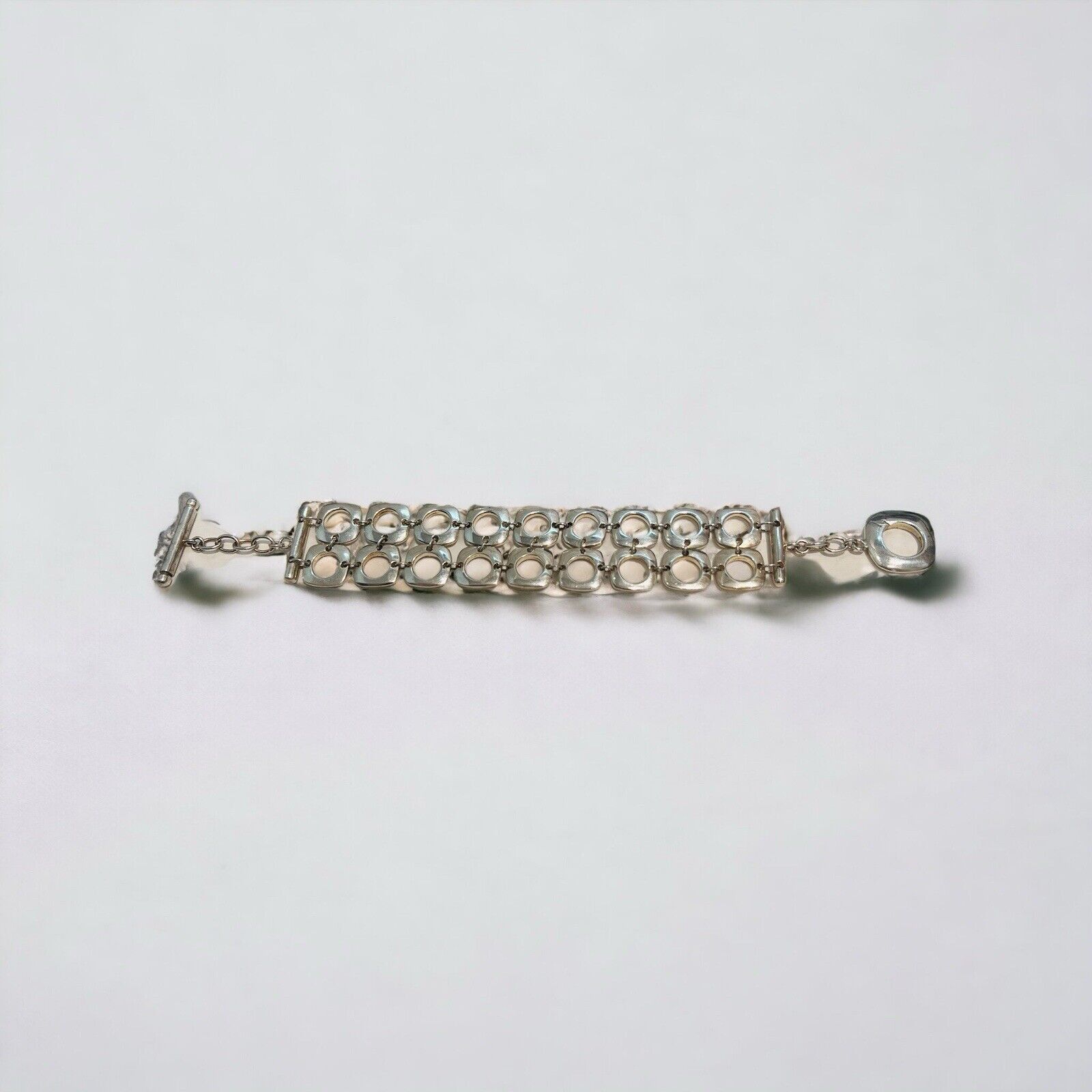 Tiffany & Co. Tiffany & Co Double Row Cushion Square Link Bracelet 7" Size ONE SIZE - 2 Thumbnail