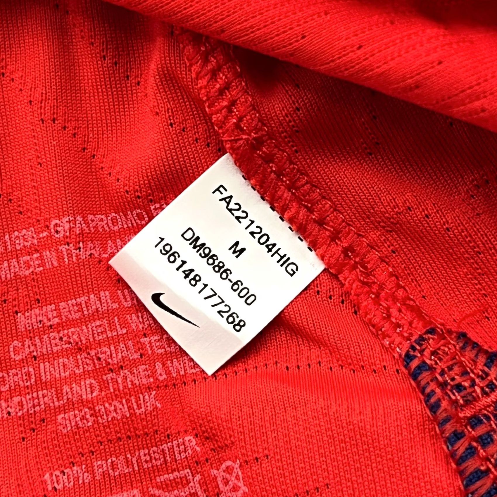 Nike Nike England 2022 2023 Away Player Issue Jersey Football Mens Medium Shirt Orange GFA Moisture Wicking Quick Dry Nike Shirt Mens Size US M / EU 48-50 / 2 - 6 Thumbnail