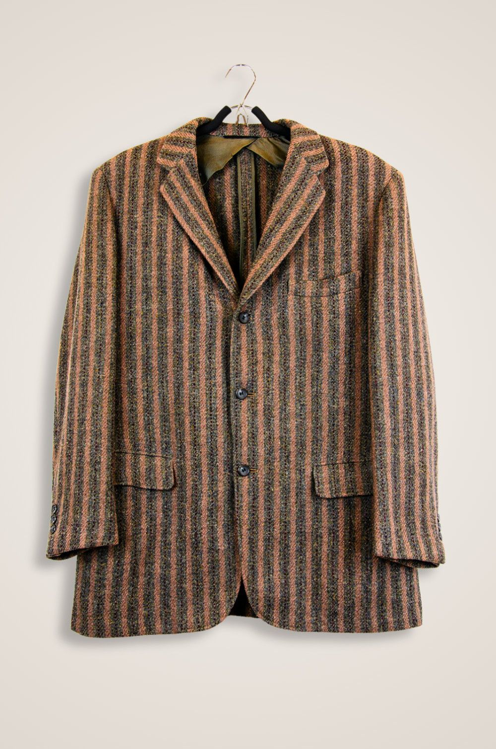 Harris Tweed Harris Tweed Vintage Striped Wool Blazer - Size 41R Size 50R - 1 Thumbnail