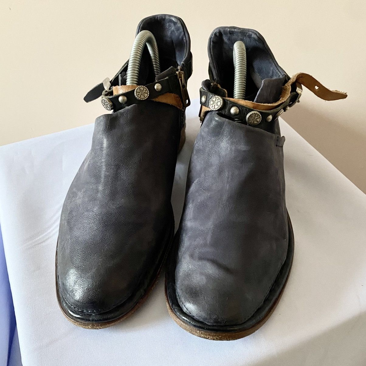 A.S.98 RARE A.S. 98 Airsteps Ankle Belt Boots Rick Owens Style Size US 8 / IT 38 - 2 Thumbnail