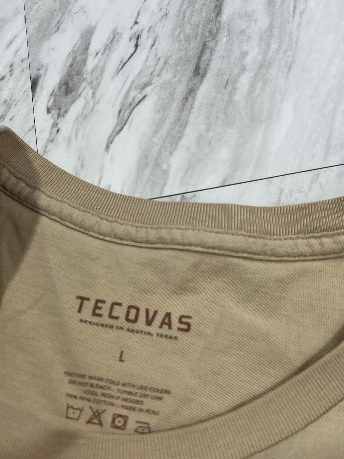 Tecovas Tecovas Cowboy Graphic T Shirt Beige Western Austin Texas #8 Size US L / EU 52-54 / 3 - 2 Thumbnail