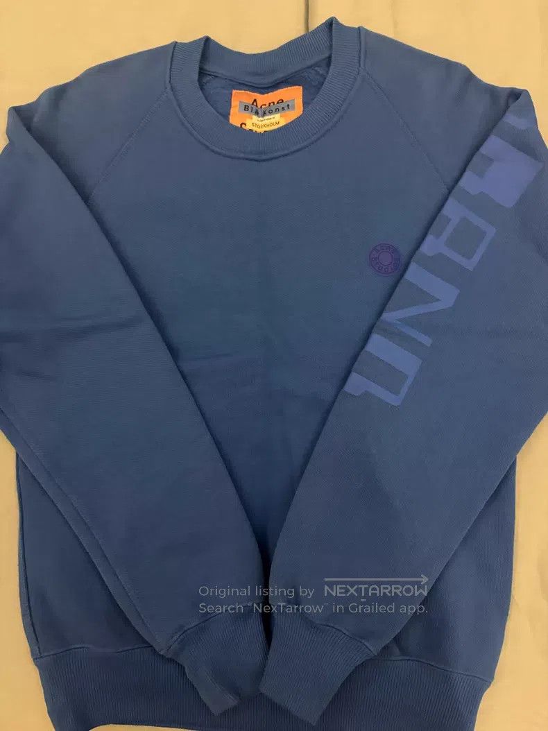 Acne Studios Acne Studios Blue Sweatshirt with Letter Print on Sleeves, Size XXS / US 00 / IT 34 - 1 Thumbnail