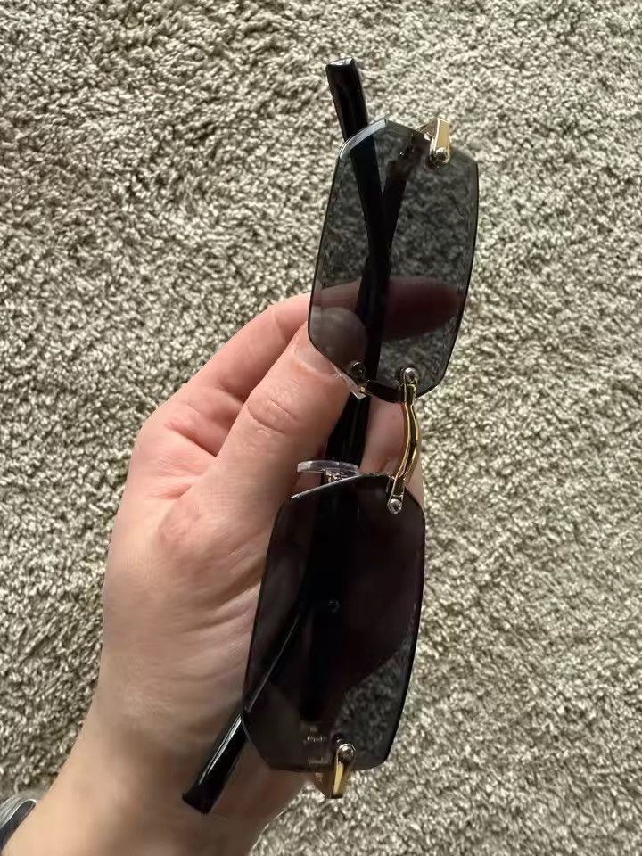 Electric Visual Rimless Square Sunglasses Size ONE SIZE - 7 Thumbnail