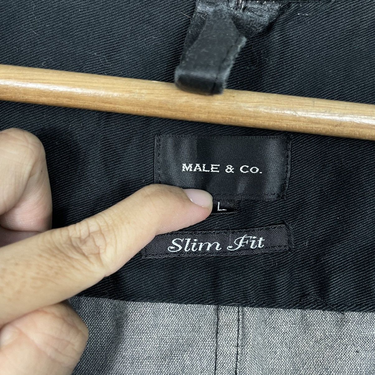 Japanese Brand Male & Co Slim Fit Black Jacket Size US M / EU 48-50 / 2 - 15 Thumbnail