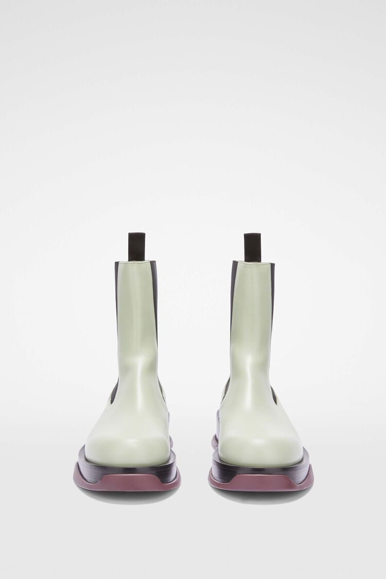 Jil Sander o1w1db10825 Chelsea Boots in Black/White Size US 11 / EU 44 - 2 Thumbnail