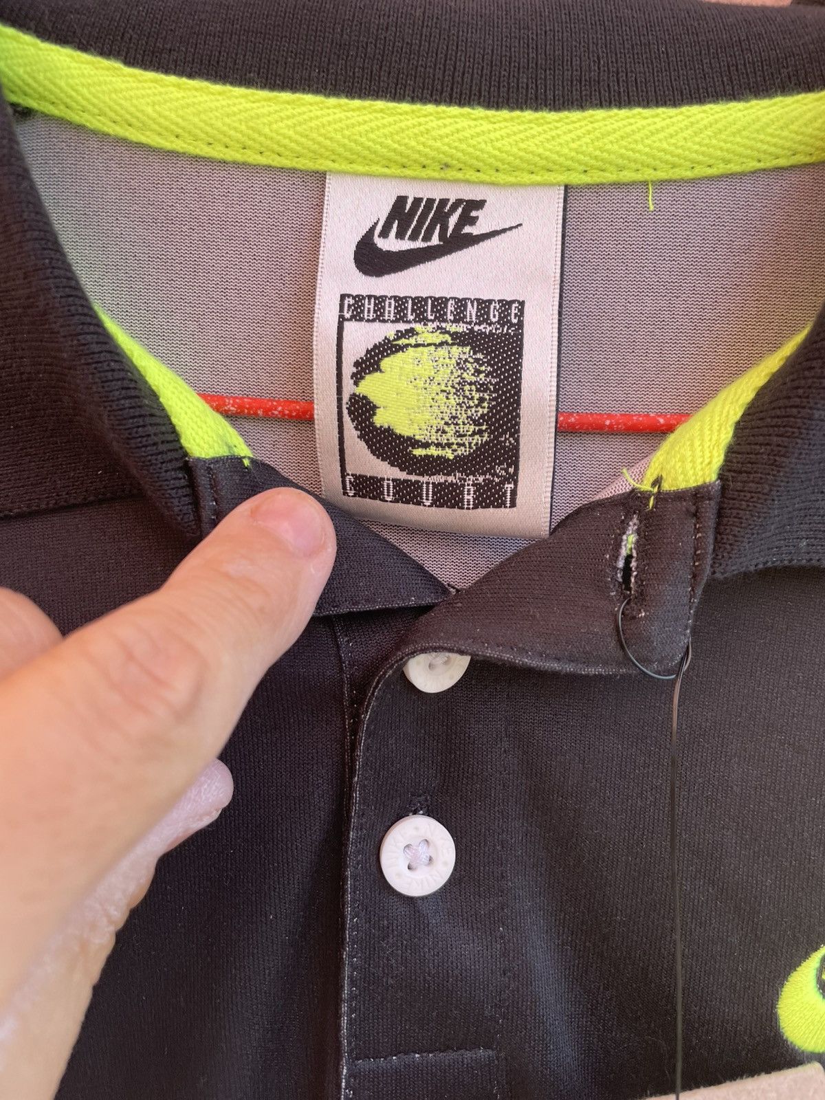 Nike Nike Re-Issue Polo Size S Black Volt Tennis Challenge Agassi Size US S / EU 44-46 / 1 - 3 Thumbnail