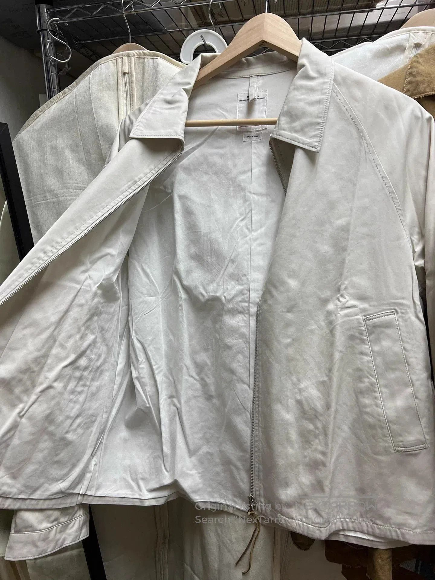 Visvim Beige Lightweight Zip-Front Jacket Size M. Size US M / EU 48-50 / 2 - 4 Thumbnail