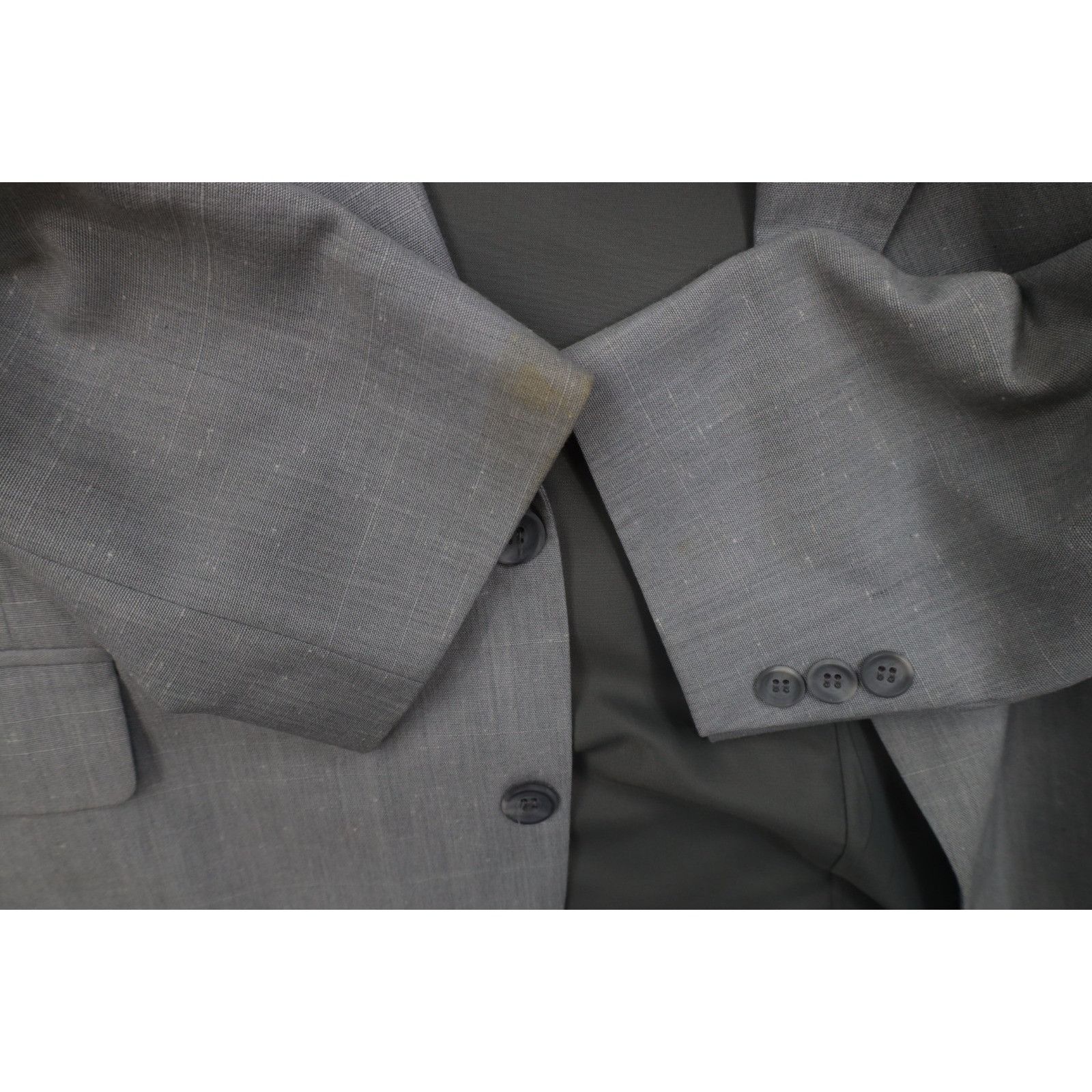 Vintage Vintage 70s Rockabilly Atomic Fleck 2 Piece Suit Wedding Size 44R - 8 Thumbnail