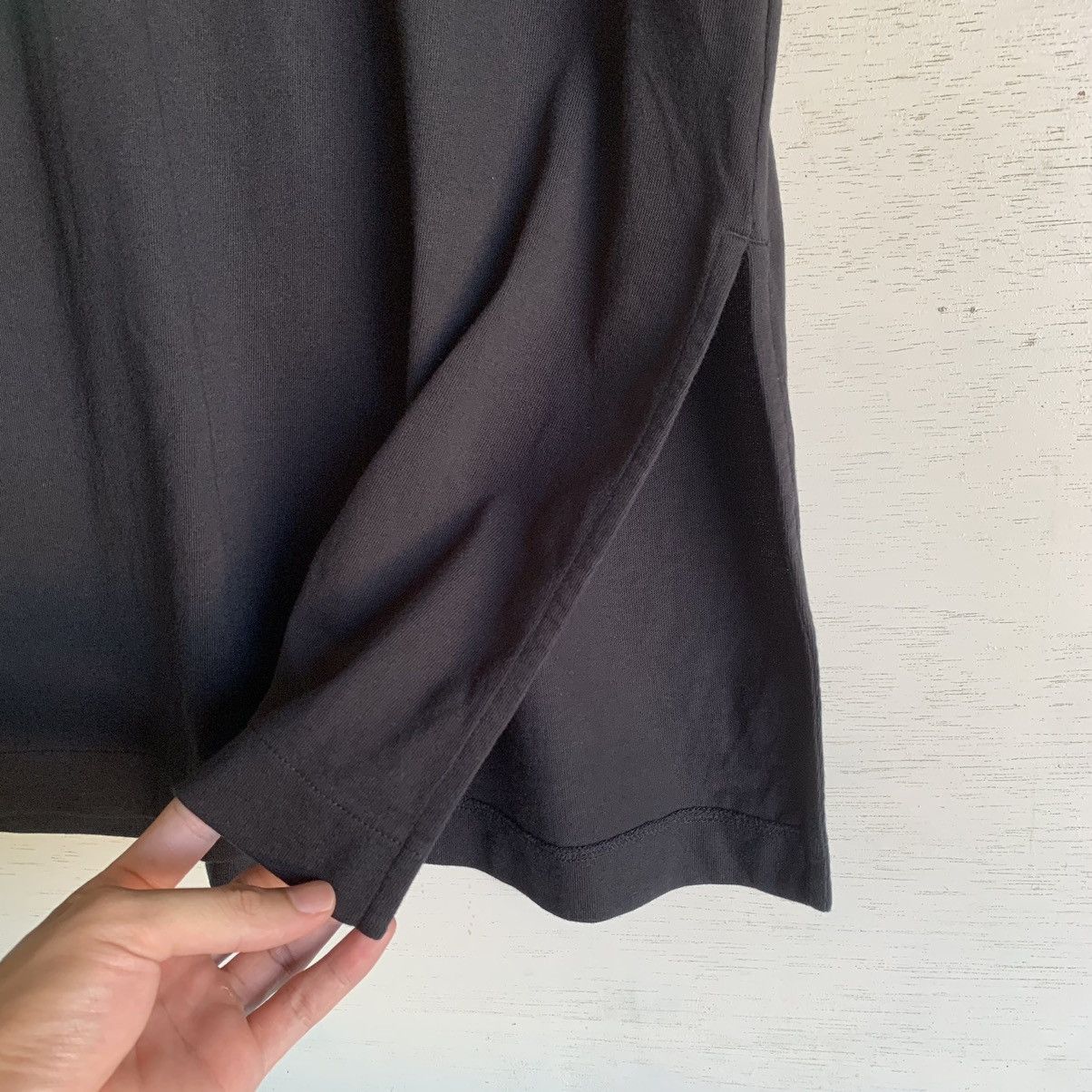 Japanese Brand × Uniqlo × Vintage Uniqlo Relaxed Slit Long Half Sleeve T- Shirt Women Blank Size M / US 6-8 / IT 42-44 - 9 Thumbnail