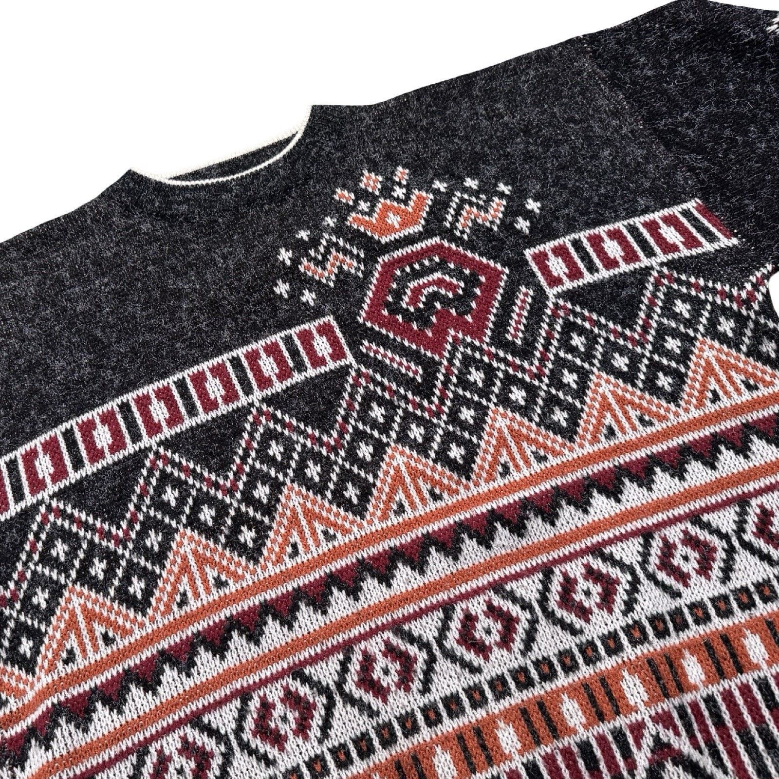 Sears Vintage Sears Mens Store Sweater Men Large Black Geometric Size US L / EU 52-54 / 3 - 2 Thumbnail