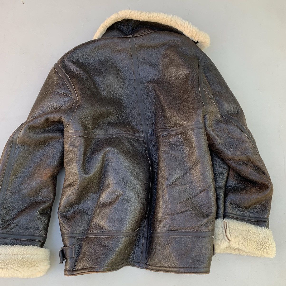 Leather sheepskin jacket leather vintage rare women’s 16 Size XL / US 12-14 / IT 48-50 - 10 Thumbnail