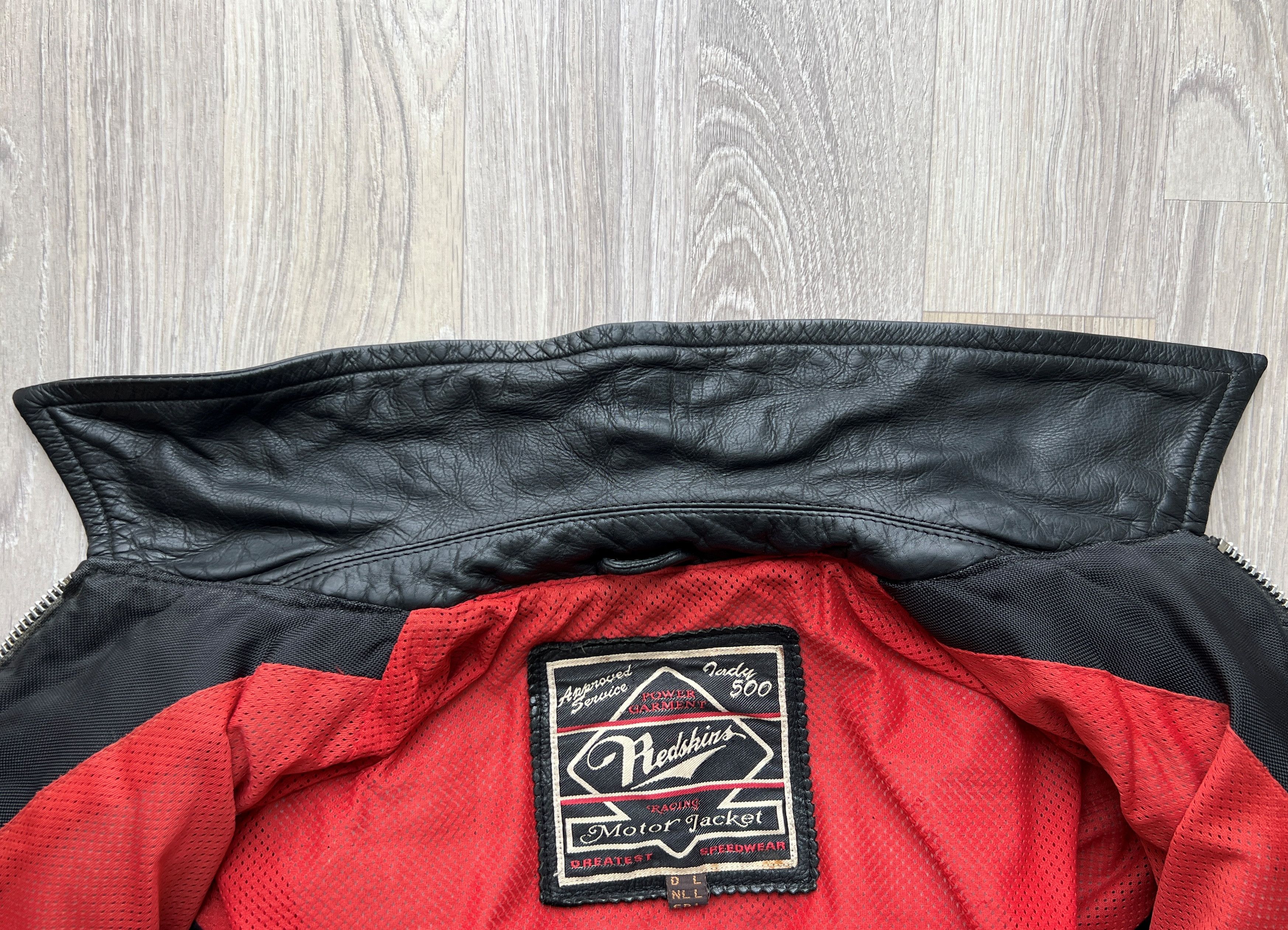 Other VINTAGE Y2K RED SKINS MOTORCYCLE BIKER LEATHER JACKET Size L / US 10 / IT 46 - 7 Thumbnail