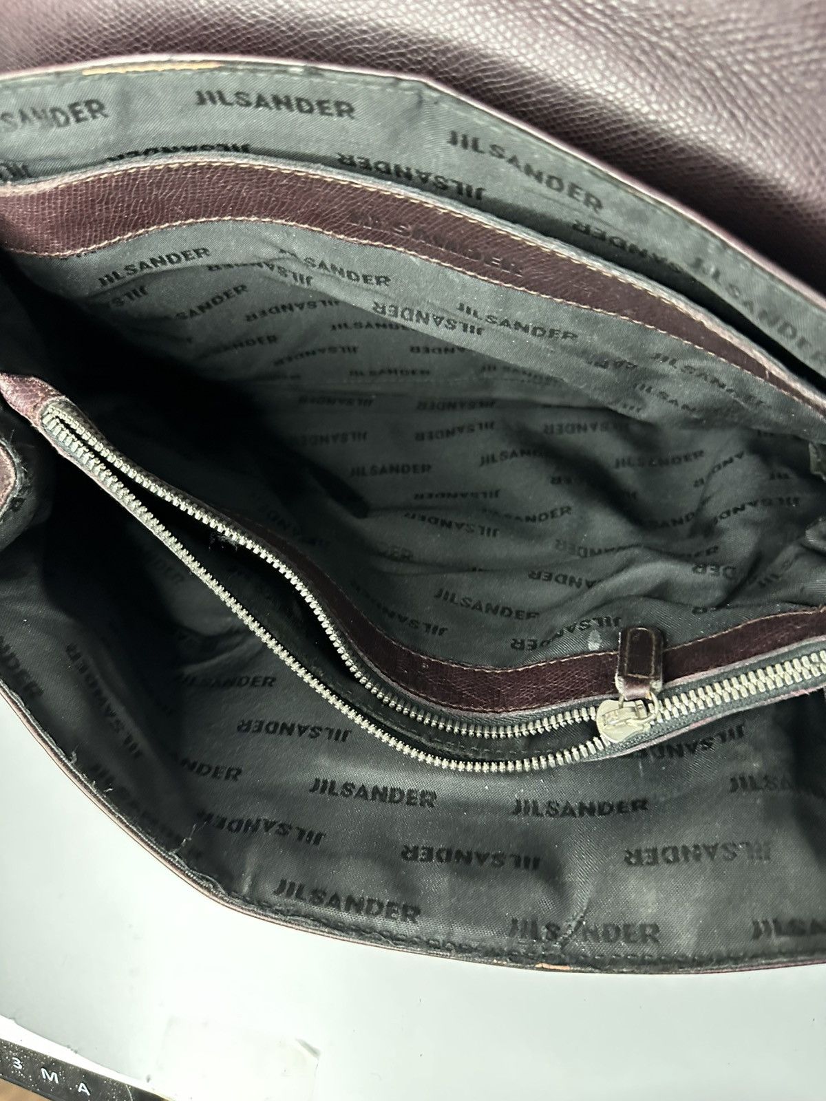 Jil Sander Vintage JIL SANDER Dark Burgundy Leather Handbag. Size ONE SIZE - 13 Thumbnail