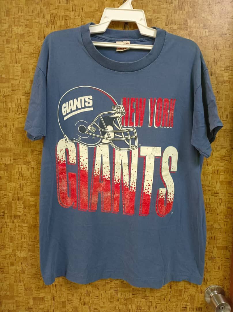 NFL Vintage 1980's New York Giants t shirt faded Size US L / EU 52-54 / 3 - 1 Thumbnail
