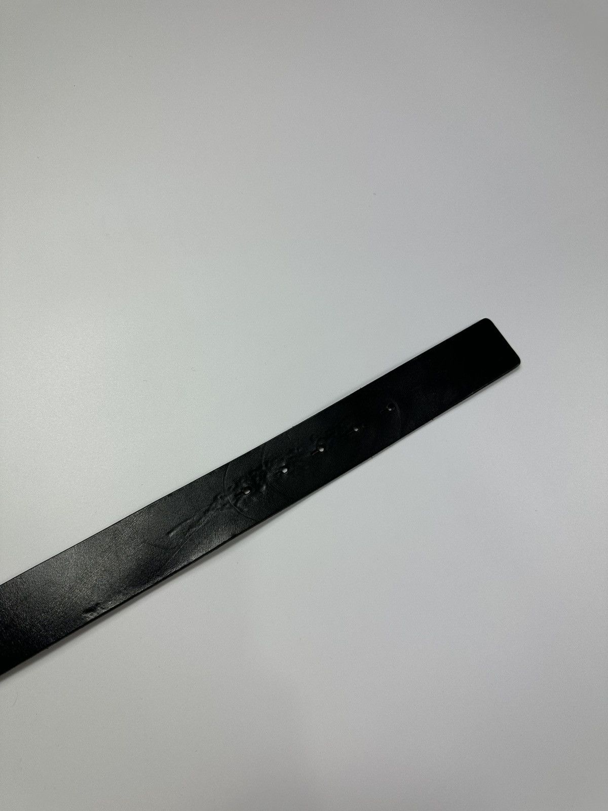 Hugo Boss Hugo Boss Leather Belt Black Big Metal Buckle Size ONE SIZE - 6 Thumbnail