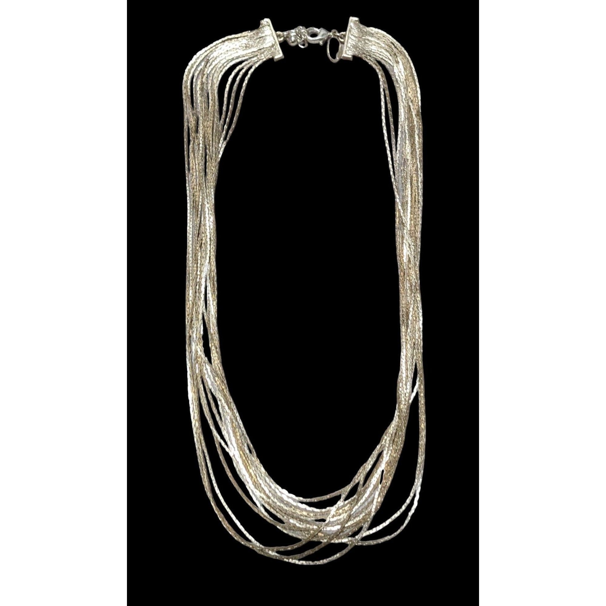 Express Express Multilayer Silver Chain Necklace Size ONE SIZE - 1 Thumbnail