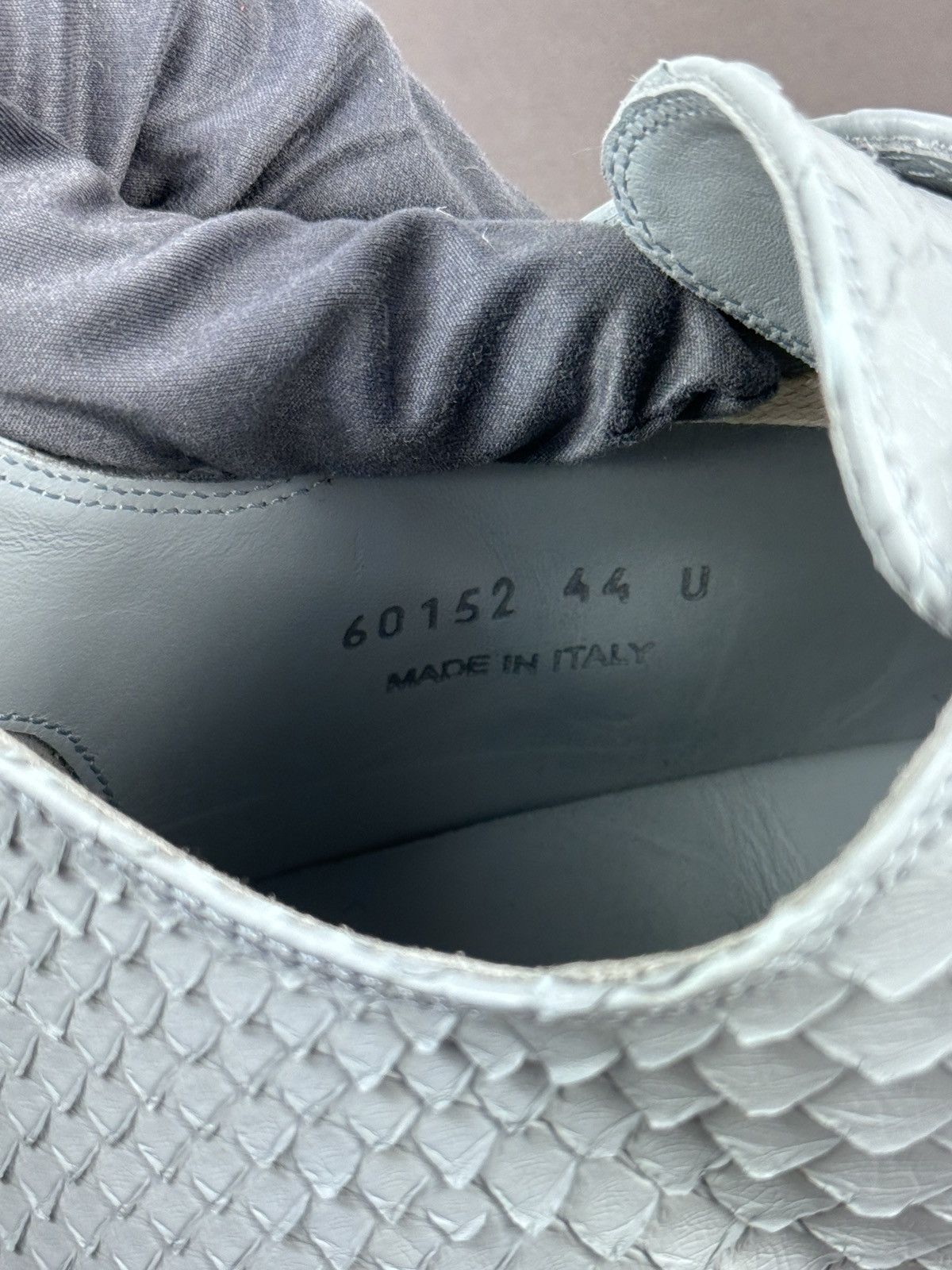 Rick Owens PYTHON LOW TOP SNEAKERS (RARE) Size US 11 / EU 44 - 12 Thumbnail