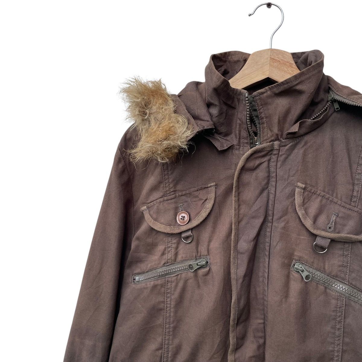 Japanese Brand Avant Garde Japanese Brand Faux Fur Hooded Jacket Size US M / EU 48-50 / 2 - 3 Thumbnail