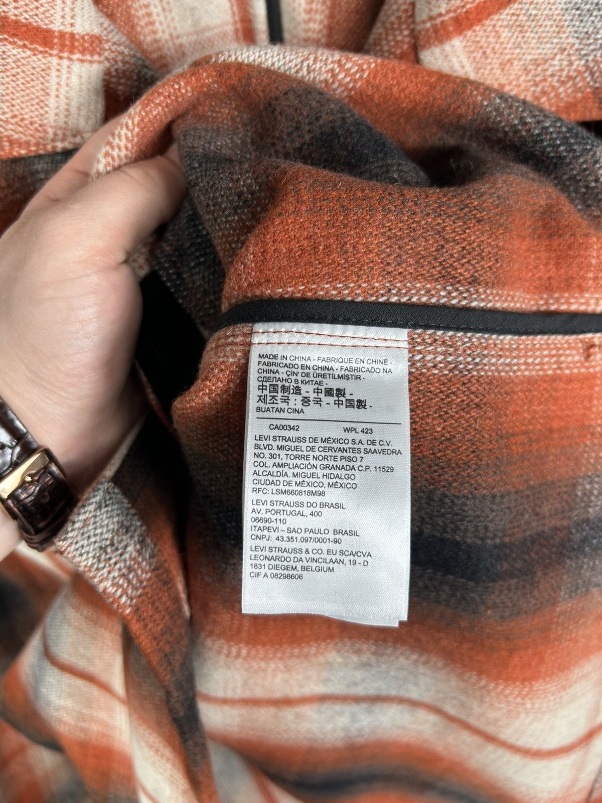 Levi's Levi’s Portola Chore Coat Wool Blend Plaid Flannel Snap Size US L / EU 52-54 / 3 - 10 Thumbnail