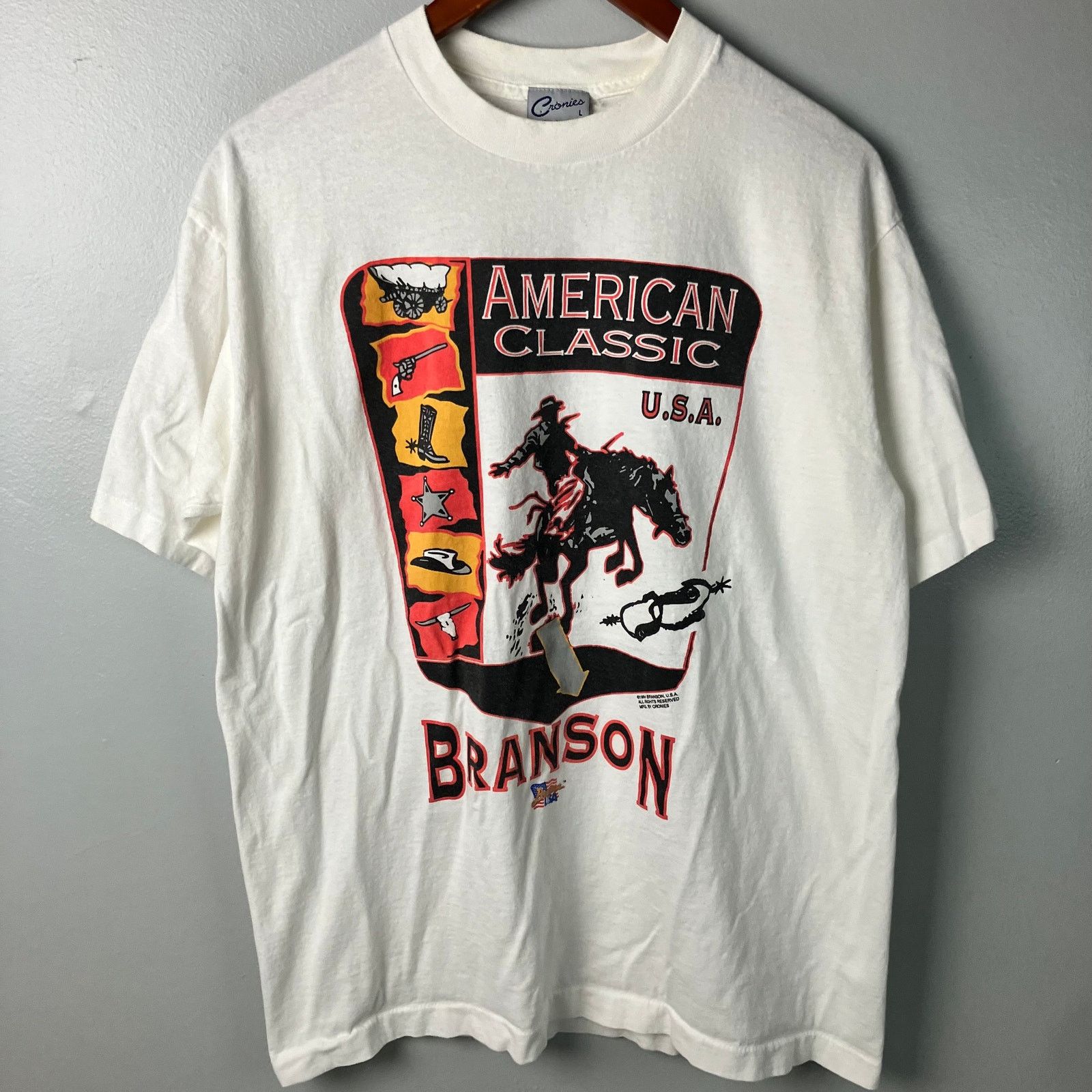 Large Black Adult Double Deuce Jasper Missouri Graphic T-Shirt - Cotton Tee With Pull On Closure
